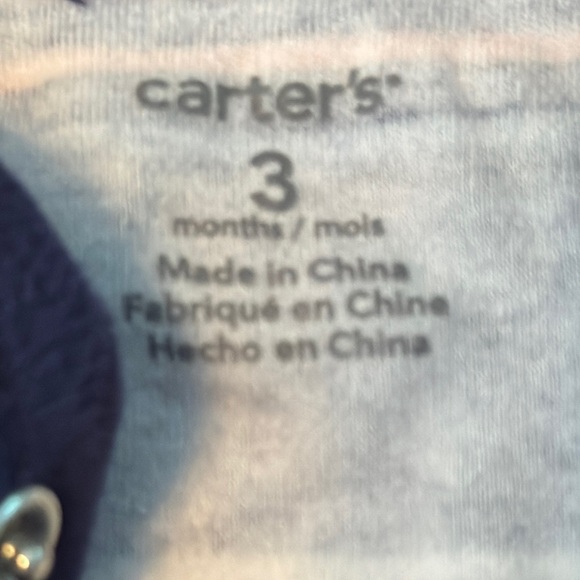 Carter's Blue and Orange Footies with Stripes - Picture 4 of 6